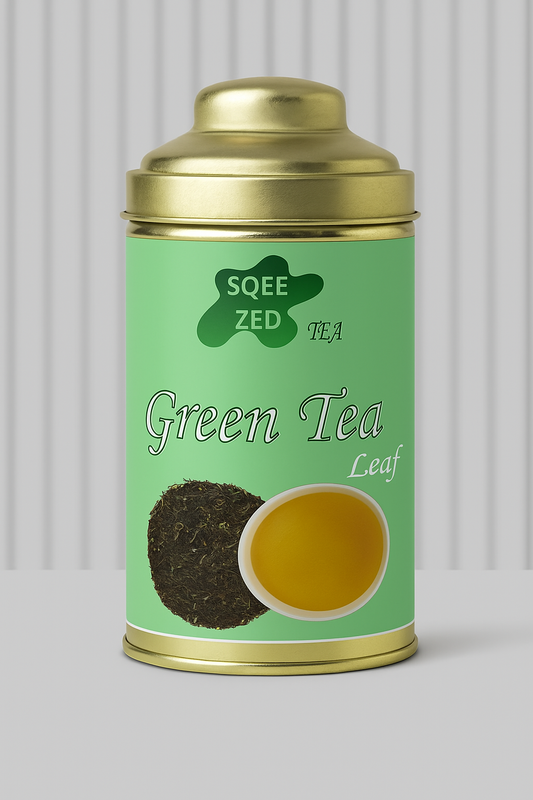 SQEEZED GREEN TEA CAN